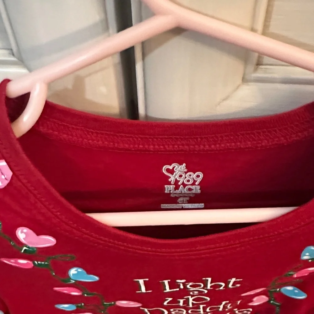 EUC Bundle of three Gymboree and Children’s Place Holiday Long Sleeve Tees,4T